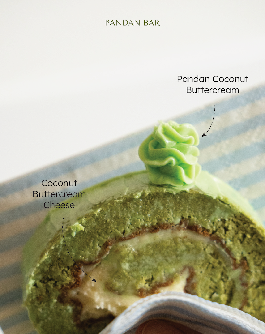 Pandan Cheese Roll Cake