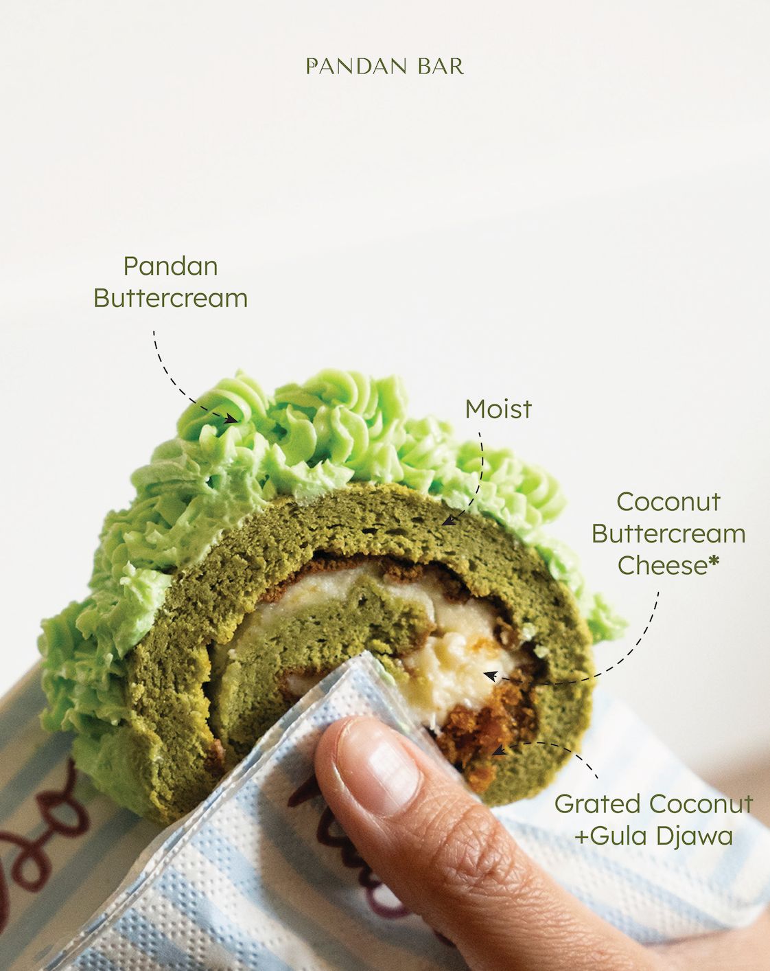Klepon Roll Cake