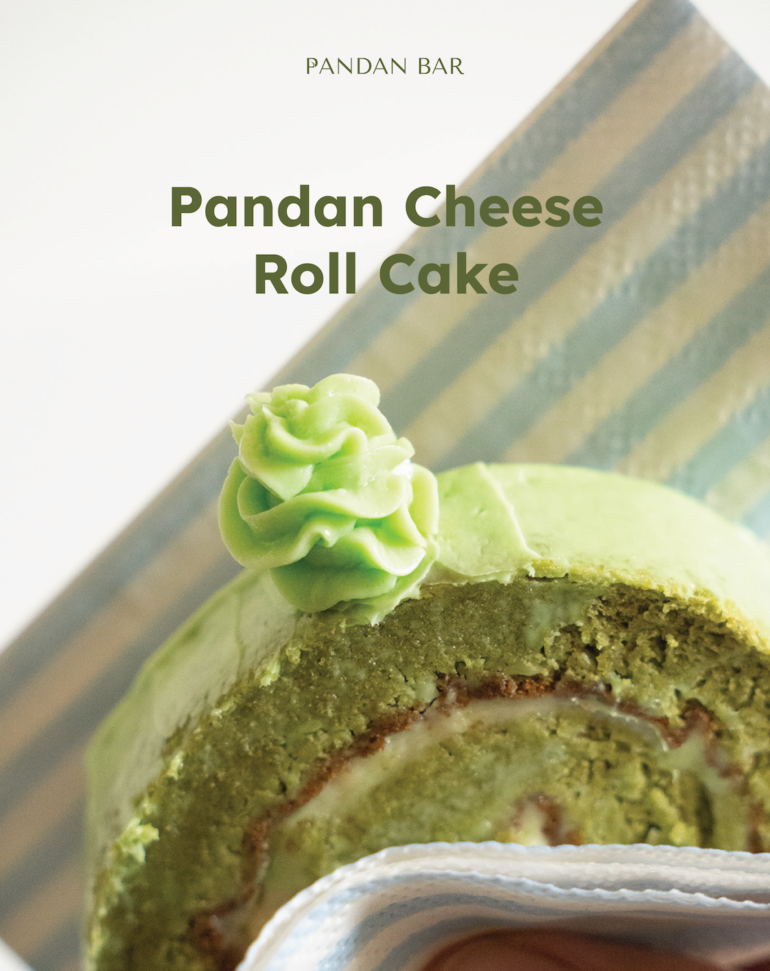 Pandan Cheese Roll Cake